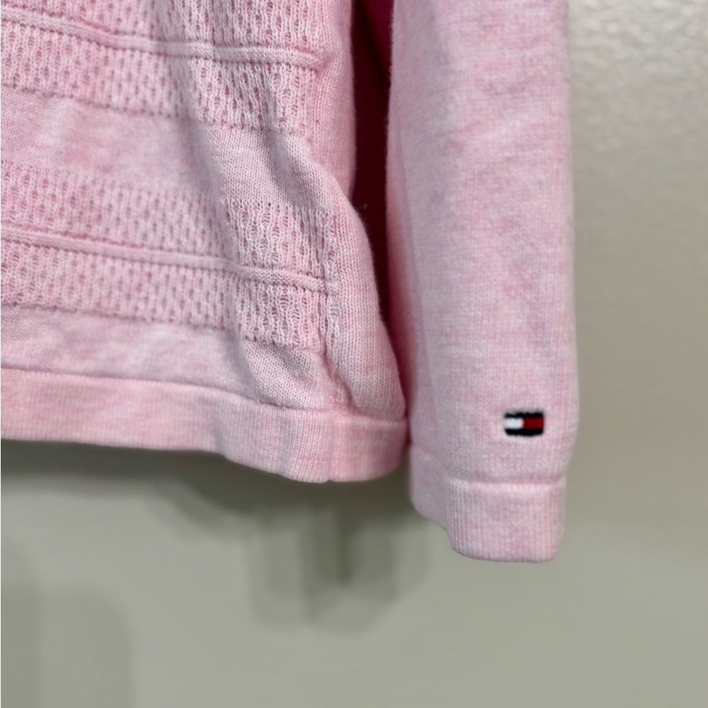 Tommy Hilfiger light pink lightweight sweater 100% Cotton - Picture 2 of 5